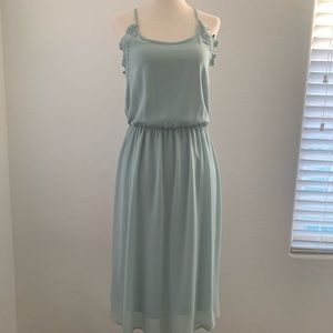 Pastel Green MIDI Summer Dress